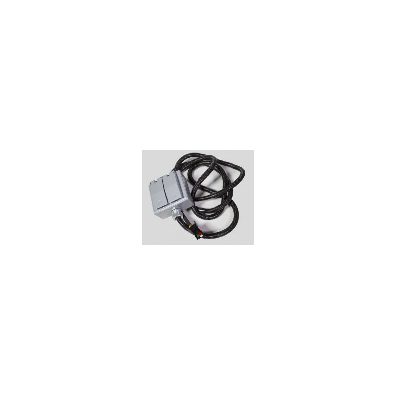 Trunk Line w/ Receptacle box – two duplex 120V GFCI outlets – 10′